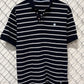 Y2K South Pole Classic Logo Striped Polo Shirt Size Large
