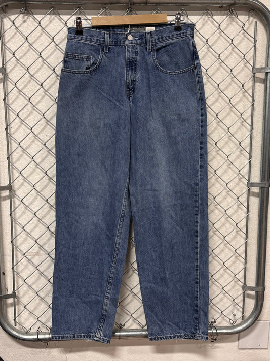 Vintage Y2K Levi's Silvertab Baggy Fit Light Wash Skater Denim Jeans Size 30x31