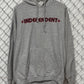 Y2K Independent Skate Company Classic Logo Indy Cross Grey Hoodie Size Large