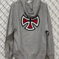 Y2K Independent Skate Company Classic Logo Indy Cross Grey Hoodie Size Large