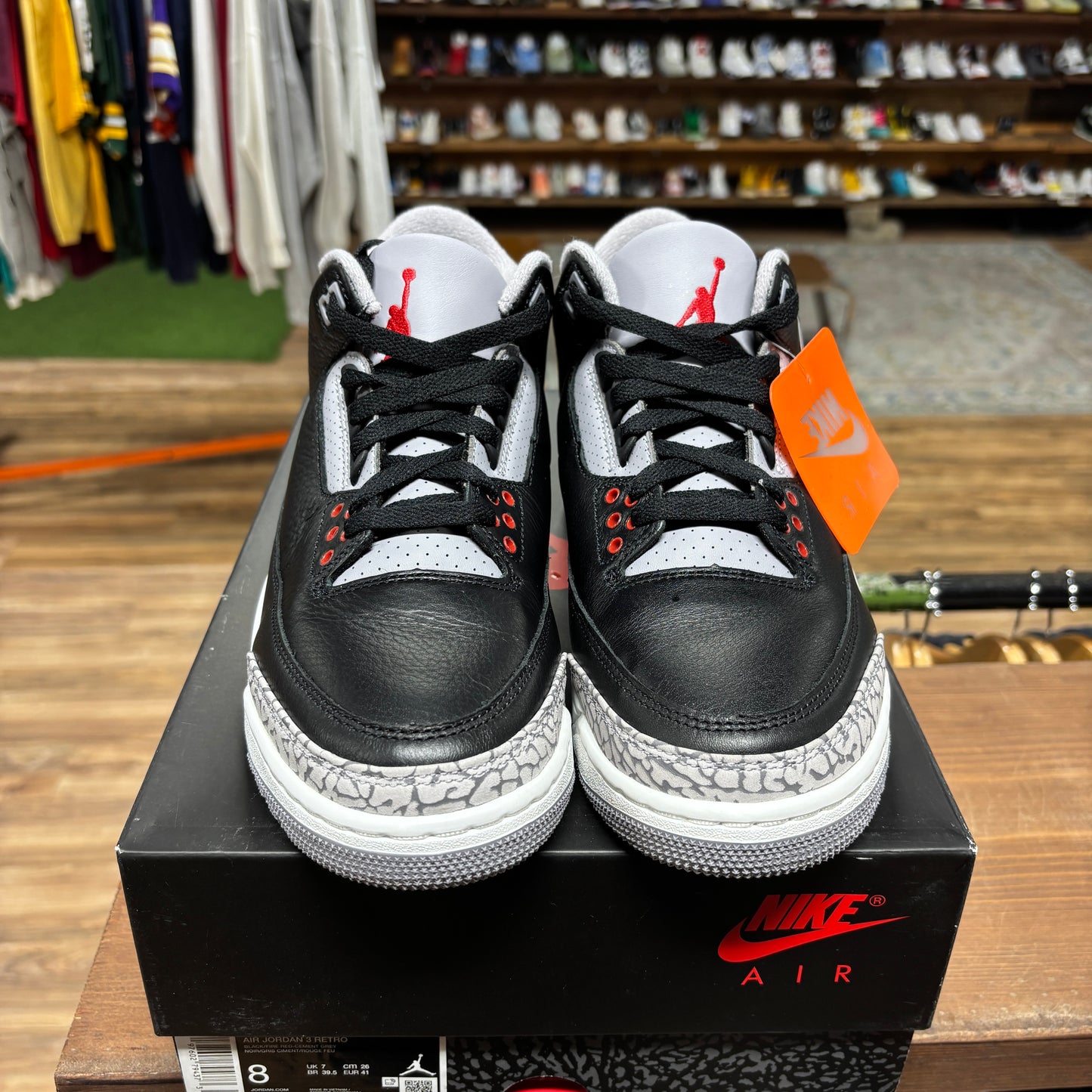 Jordan 3 'Black Cement' Size 8