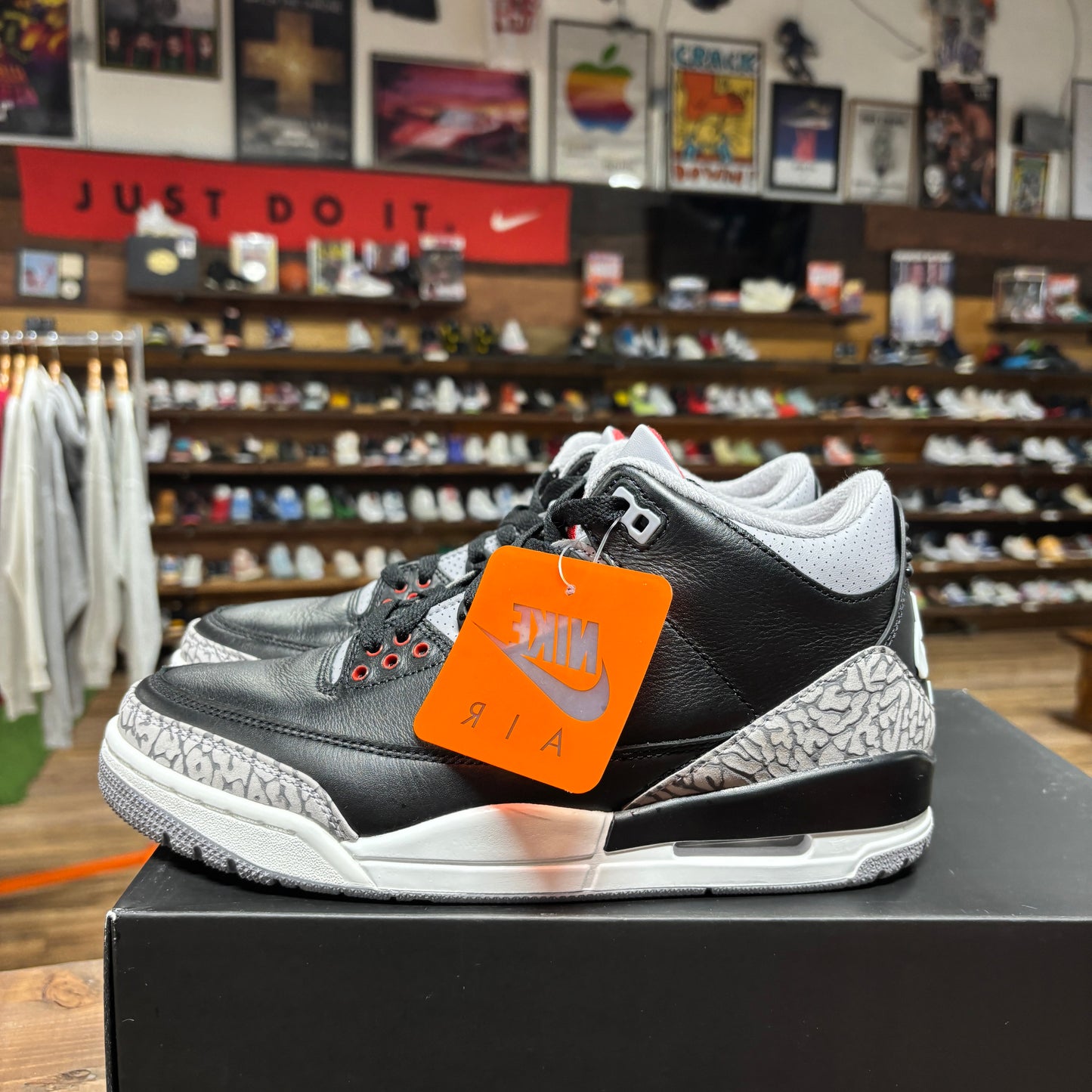 Jordan 3 'Black Cement' Size 8