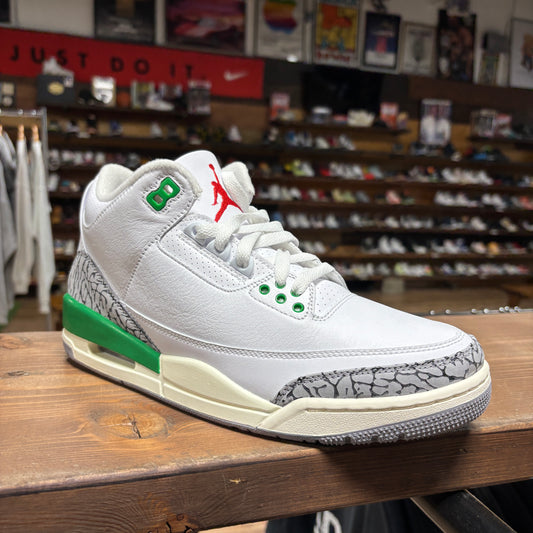 Jordan 3 'Lucky Green' Size 8M/9.5W (DS)