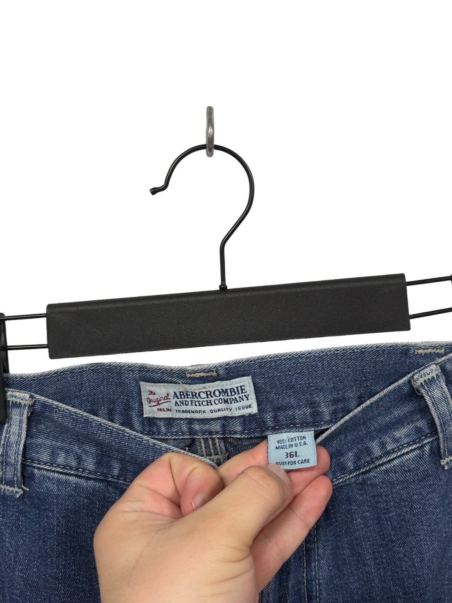 Vintage 90's Abercrombie and Fitch Baggy Denim Jeans Size 36x34