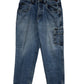 Vintage Y2K FUBU Denim Baggy Cargo Jeans Size 36x34