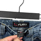 Vintage Y2K FUBU Denim Baggy Cargo Jeans Size 36x34