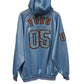 Vintage Y2K FUBU Dirty South Baby Blue City Edition Hoodie Size XXL