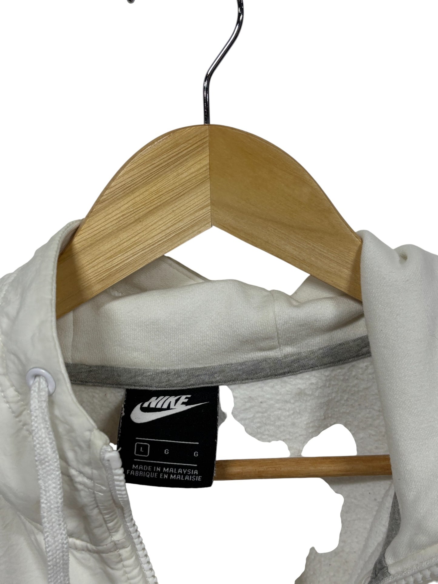 Nike White Windbreaker Jacket Size Large