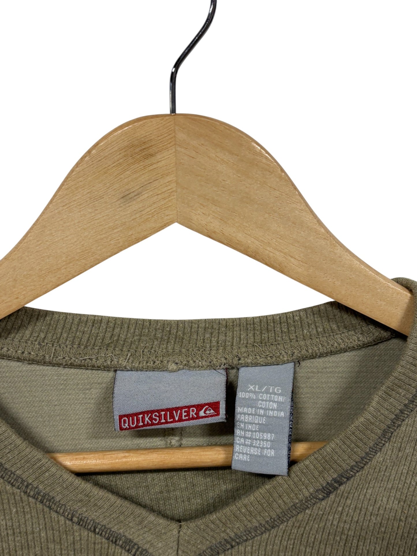 Vintage Y2K Quiksilver Brown Classic Logo Sweater Size XL