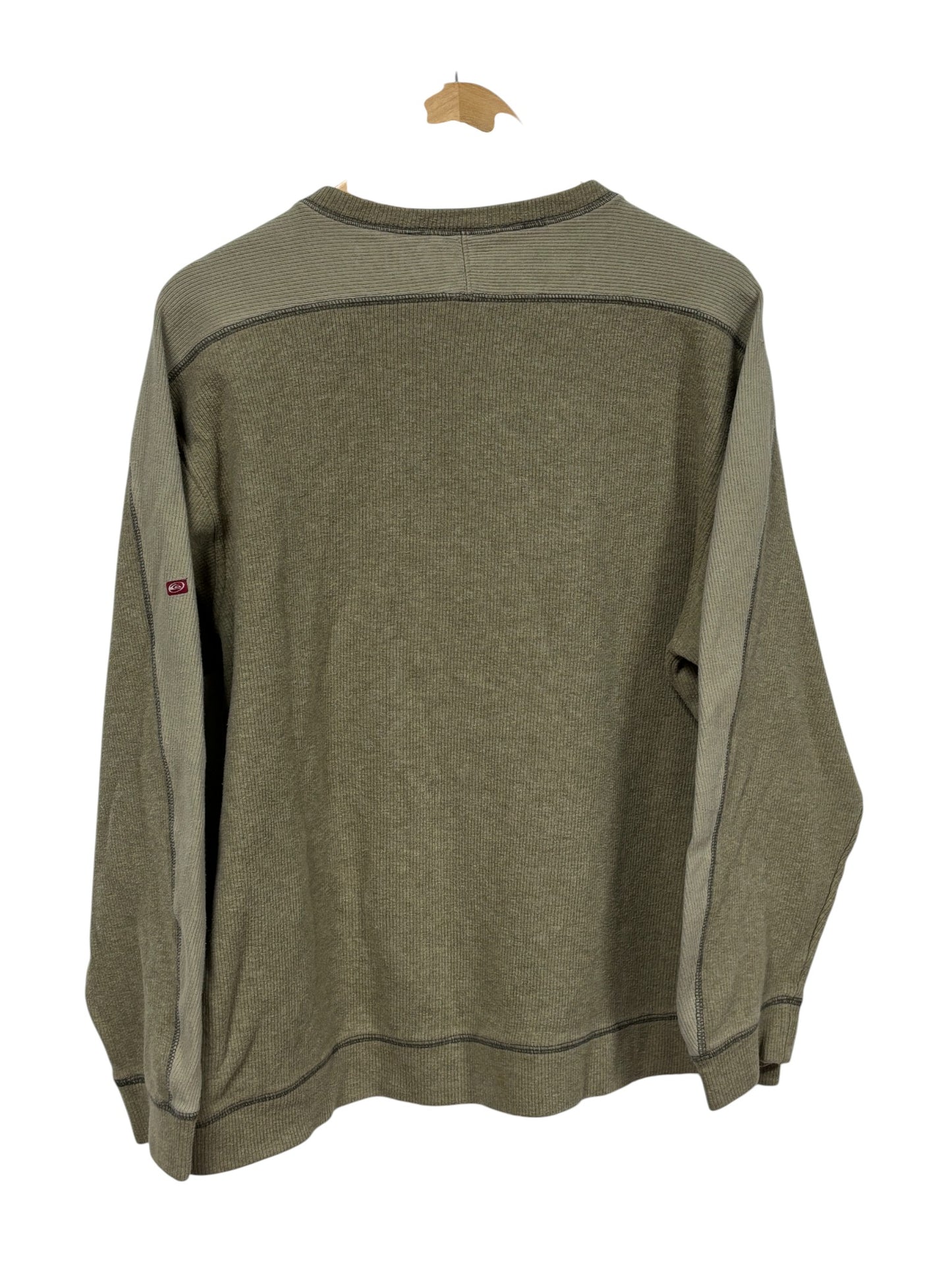 Vintage Y2K Quiksilver Brown Classic Logo Sweater Size XL