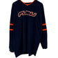 Vintage Y2K FUBU Spellout Navy Blue V Neck Sweater Size XL