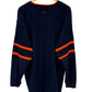 Vintage Y2K FUBU Spellout Navy Blue V Neck Sweater Size XL