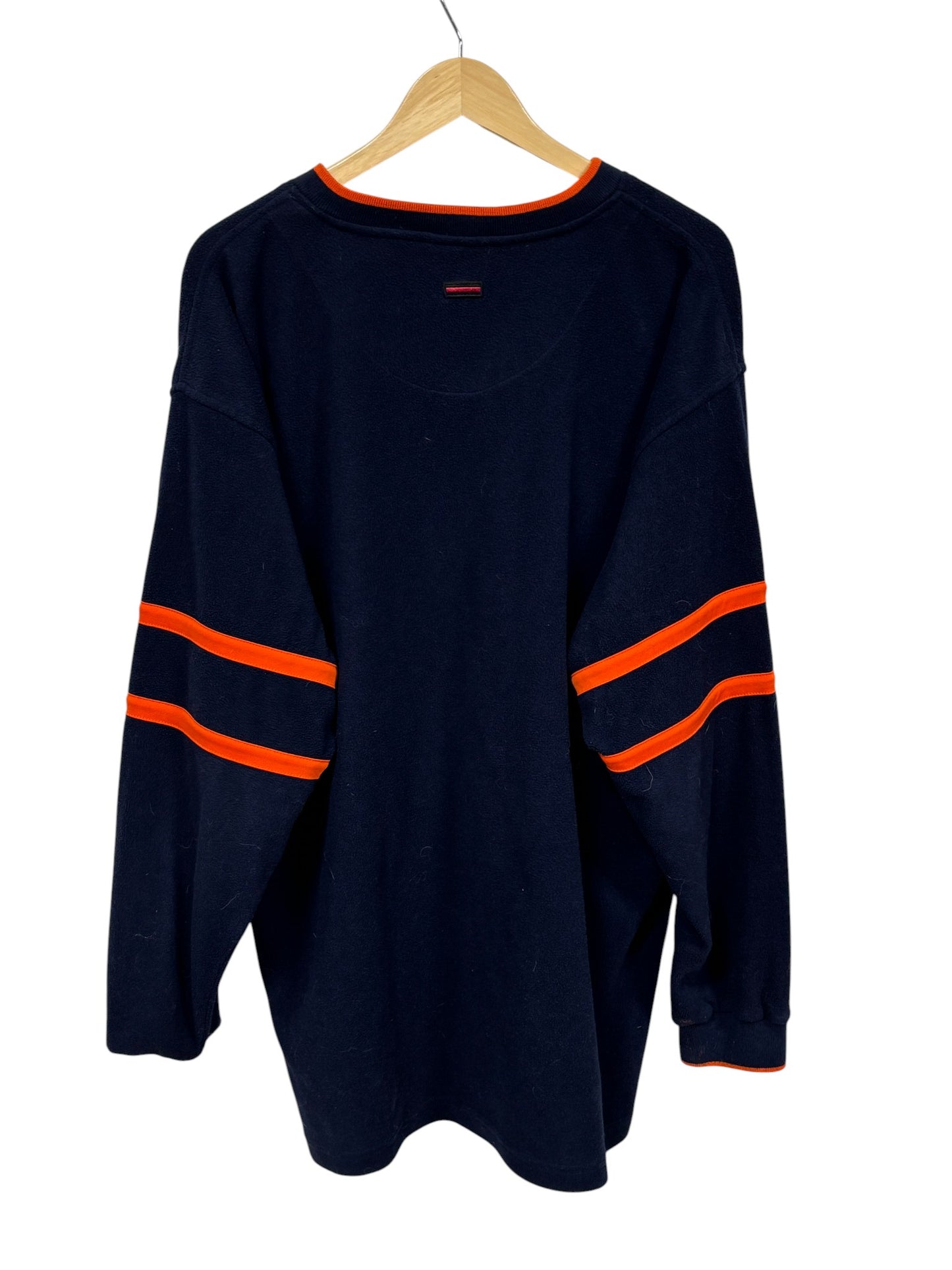 Vintage Y2K FUBU Spellout Navy Blue V Neck Sweater Size XL