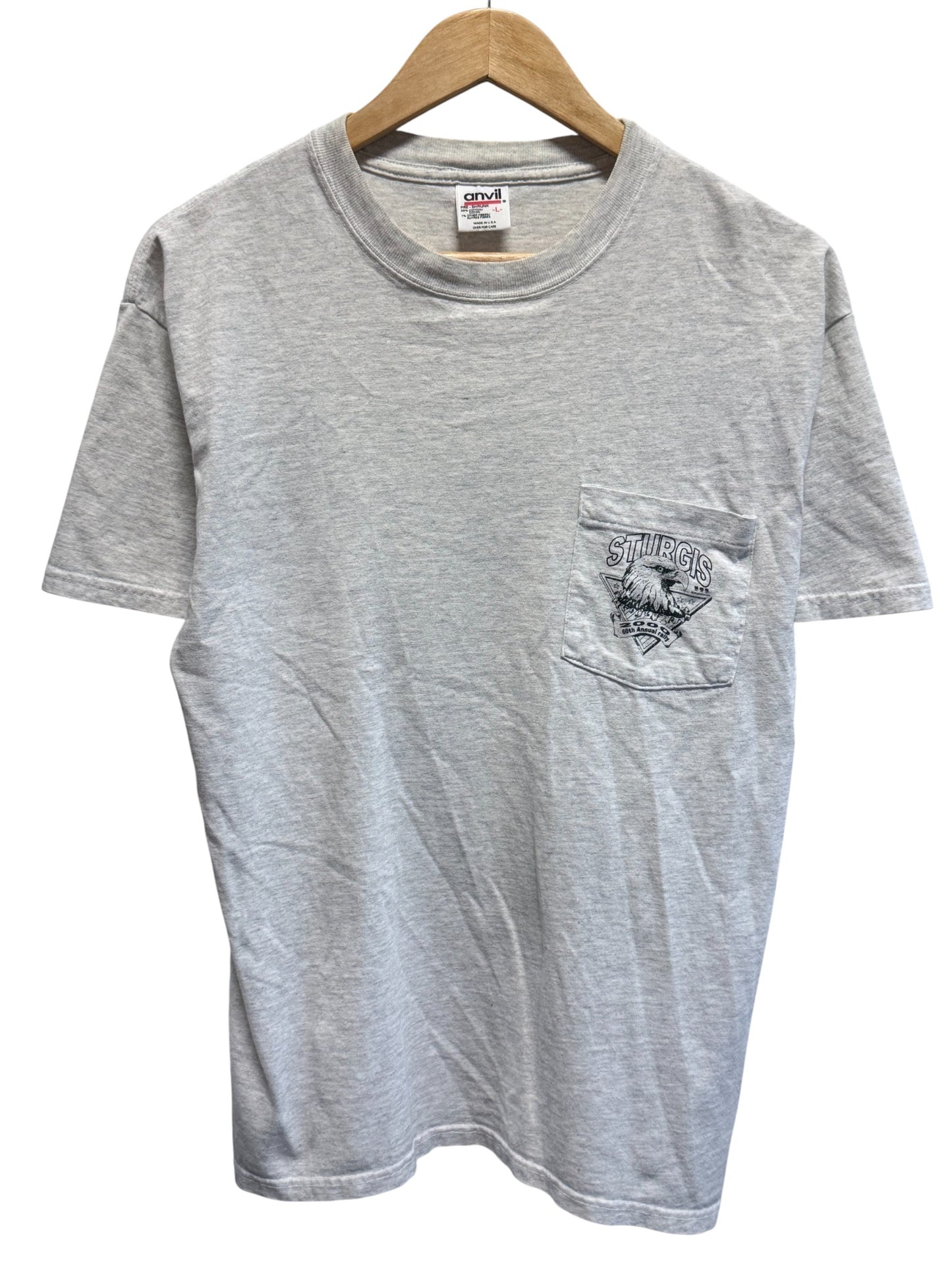 Vintage 2000 Harley Davidson Sturgis Black Hills Rally Pocket Tee Size Large