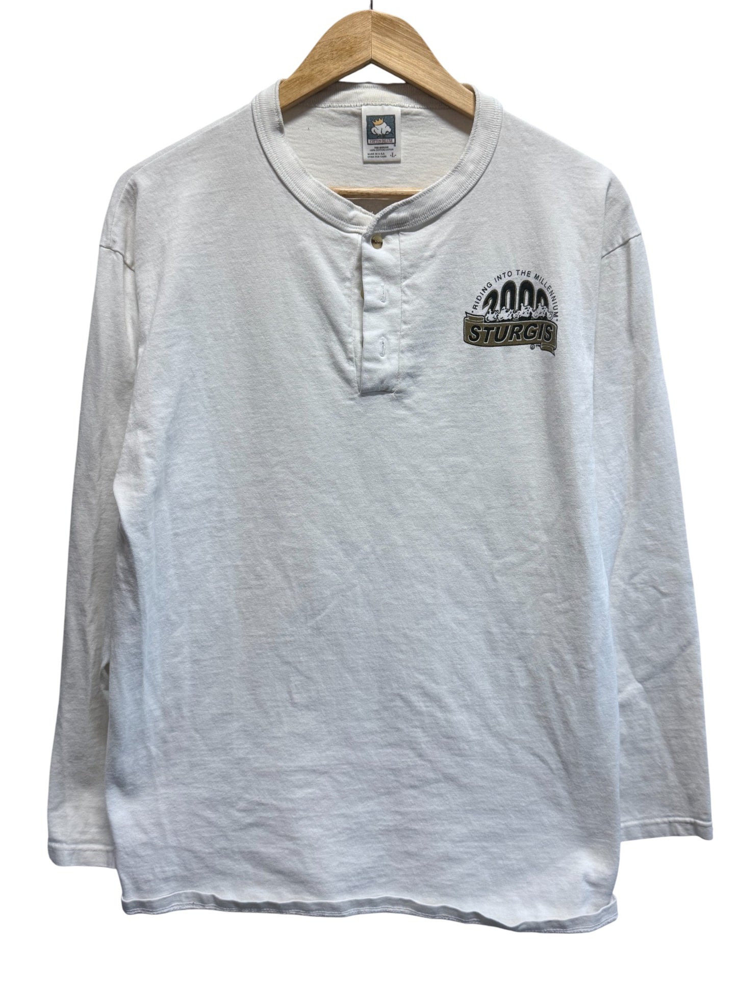 Vintage 2000 Sturgis Harley Davidson Black Hills Long Sleeve Shirt Size Large