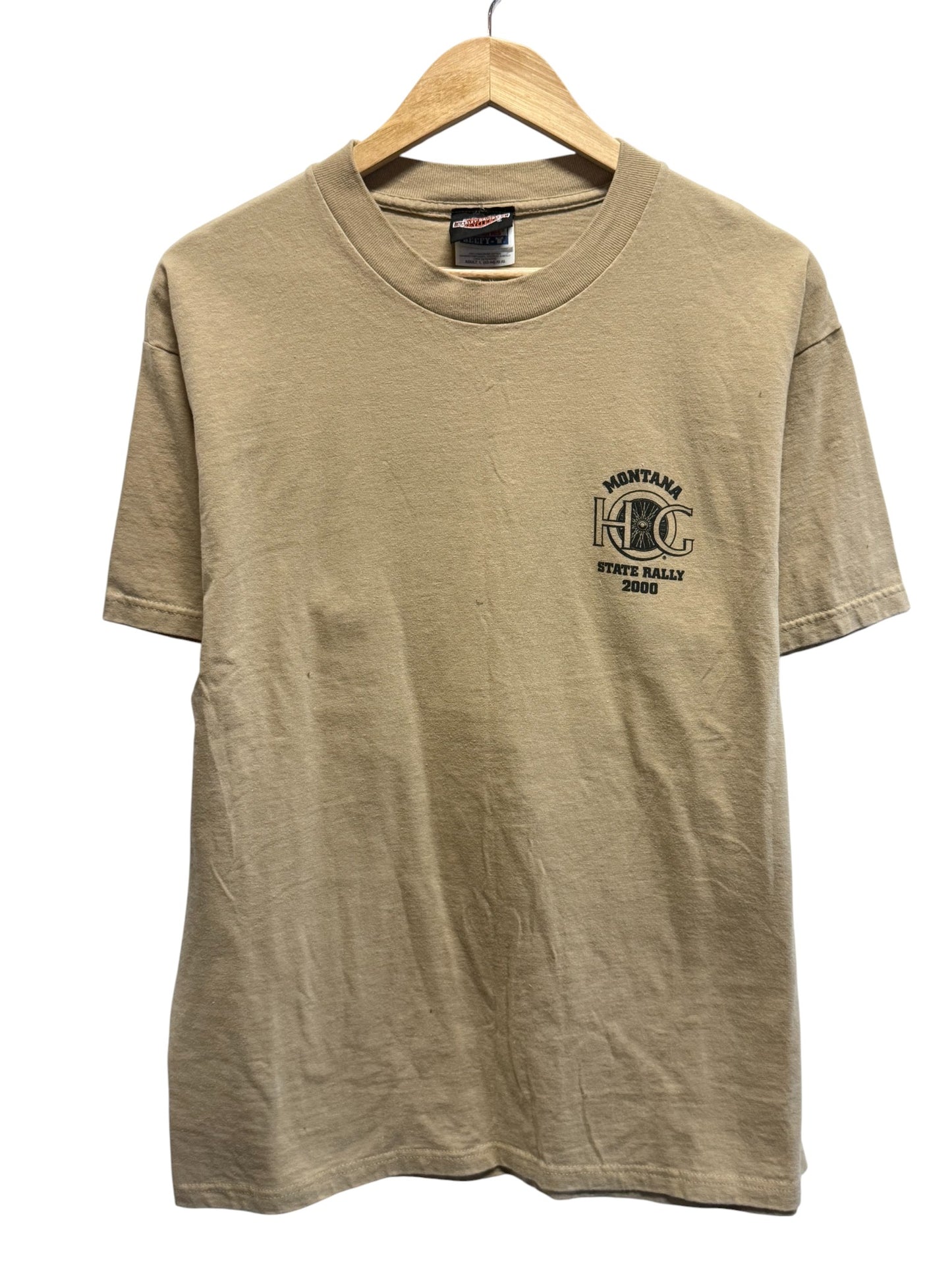 Vintage 2000 Montana State Harley HOG Rally Biker Tee Size Large