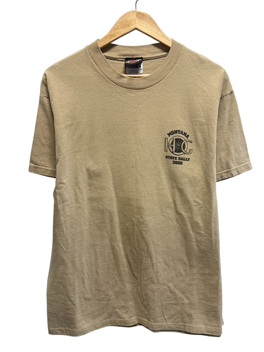 Vintage 2000 Montana State Harley HOG Rally Biker Tee Size Large