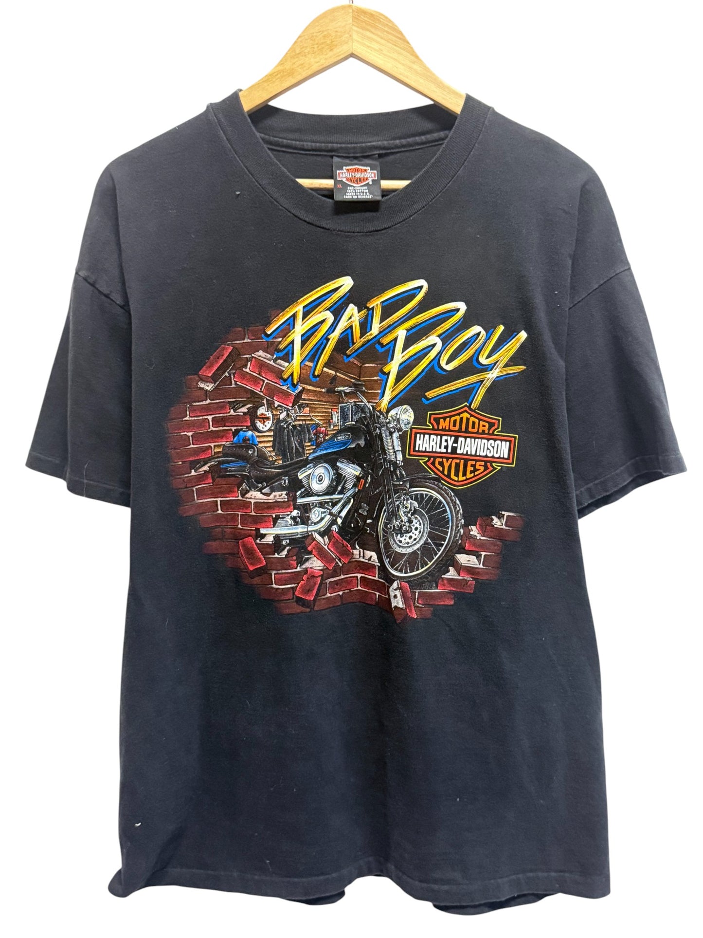 Vintage 90's Harley Davidson Bad Boy Nashville Biker Graphic Tee Size XL