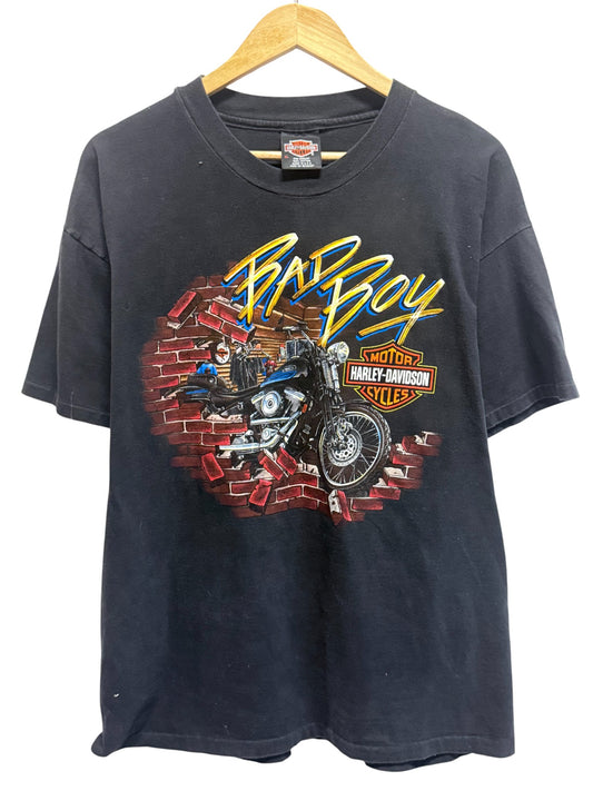 Vintage 90's Harley Davidson Bad Boy Nashville Biker Graphic Tee Size XL