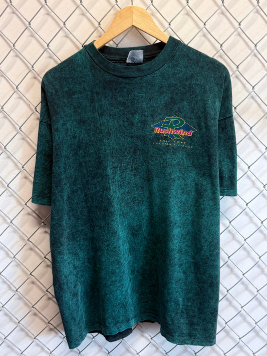 Vintage 90's Rushwind Sail Loft Columbia Gorge Graphic Tee Size XL