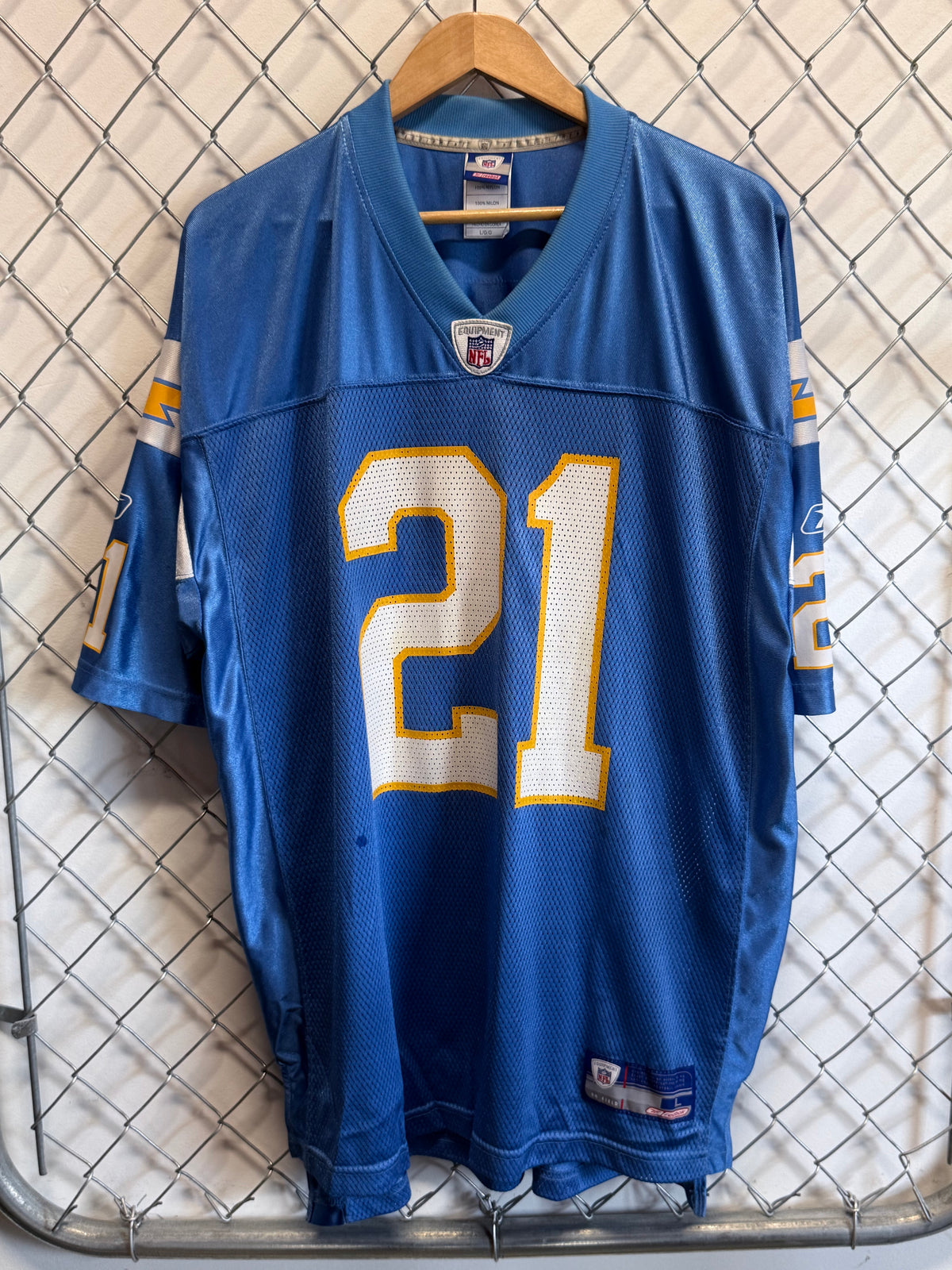 Y2K LaDainian Tomlinson San Diego Chargers #21 NFL Reebok Jersey Size Large
