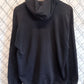 Vintage 90's Lee Sturdy Sweats Black Blank Zip Up Hoodie Size Large