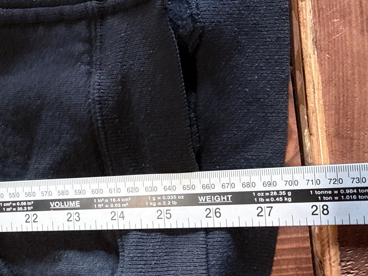 Vintage 90's Lee Sturdy Sweats Black Blank Zip Up Hoodie Size Large