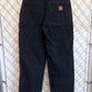Carhartt Black Carpenter Pants Original Fit Size 30x28