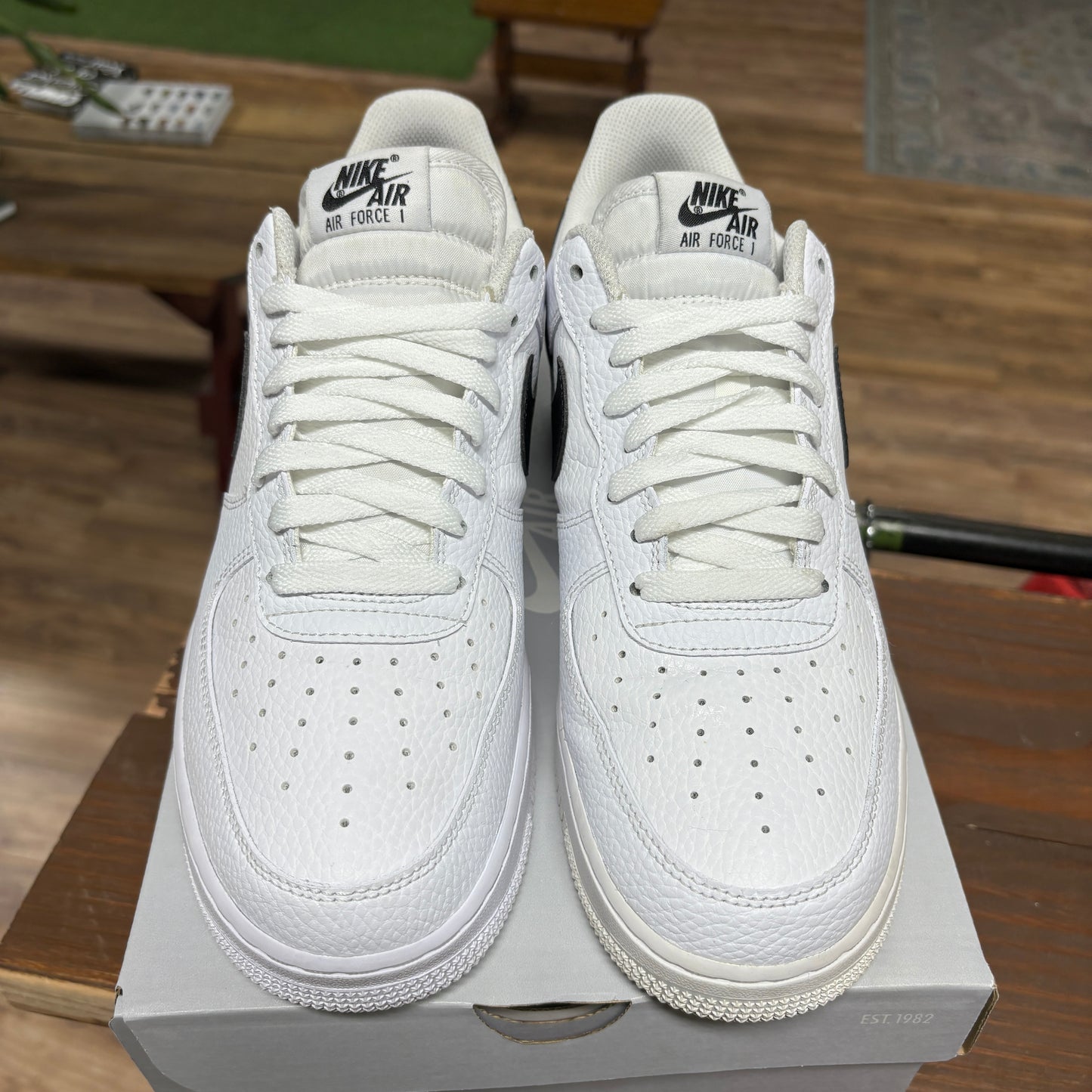 Nike AF1 Low 'White Black' Size 10