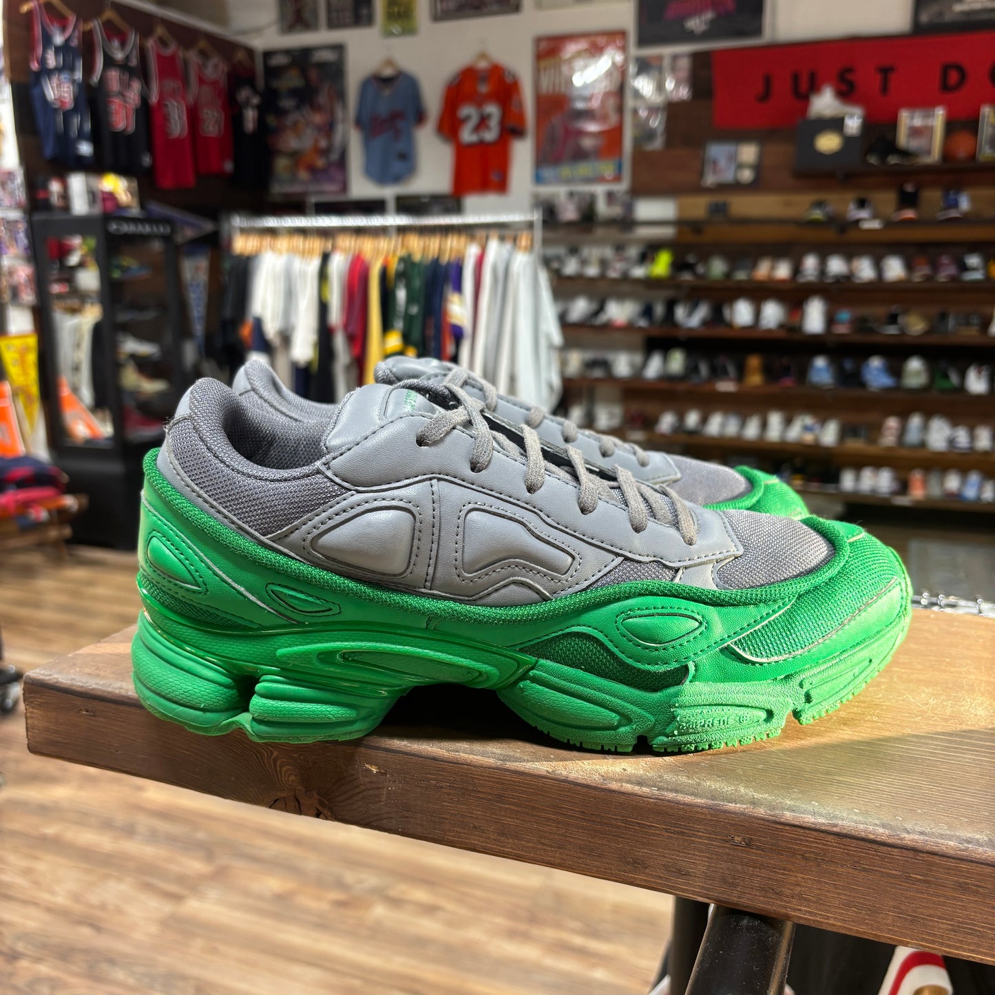 Adidas Ozweego 'Raf Simons Grey Green' Size 9