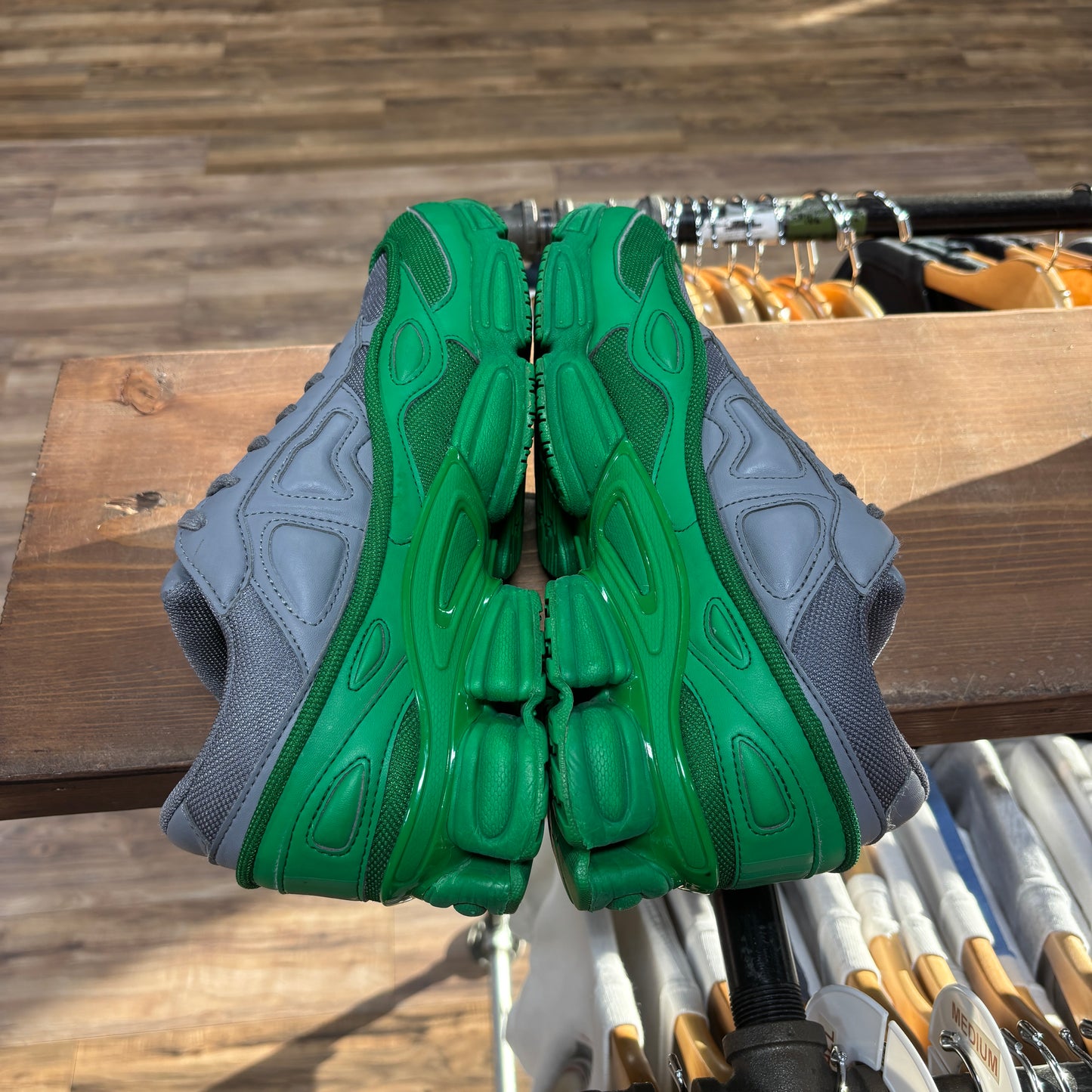 Adidas Ozweego 'Raf Simons Grey Green' Size 9