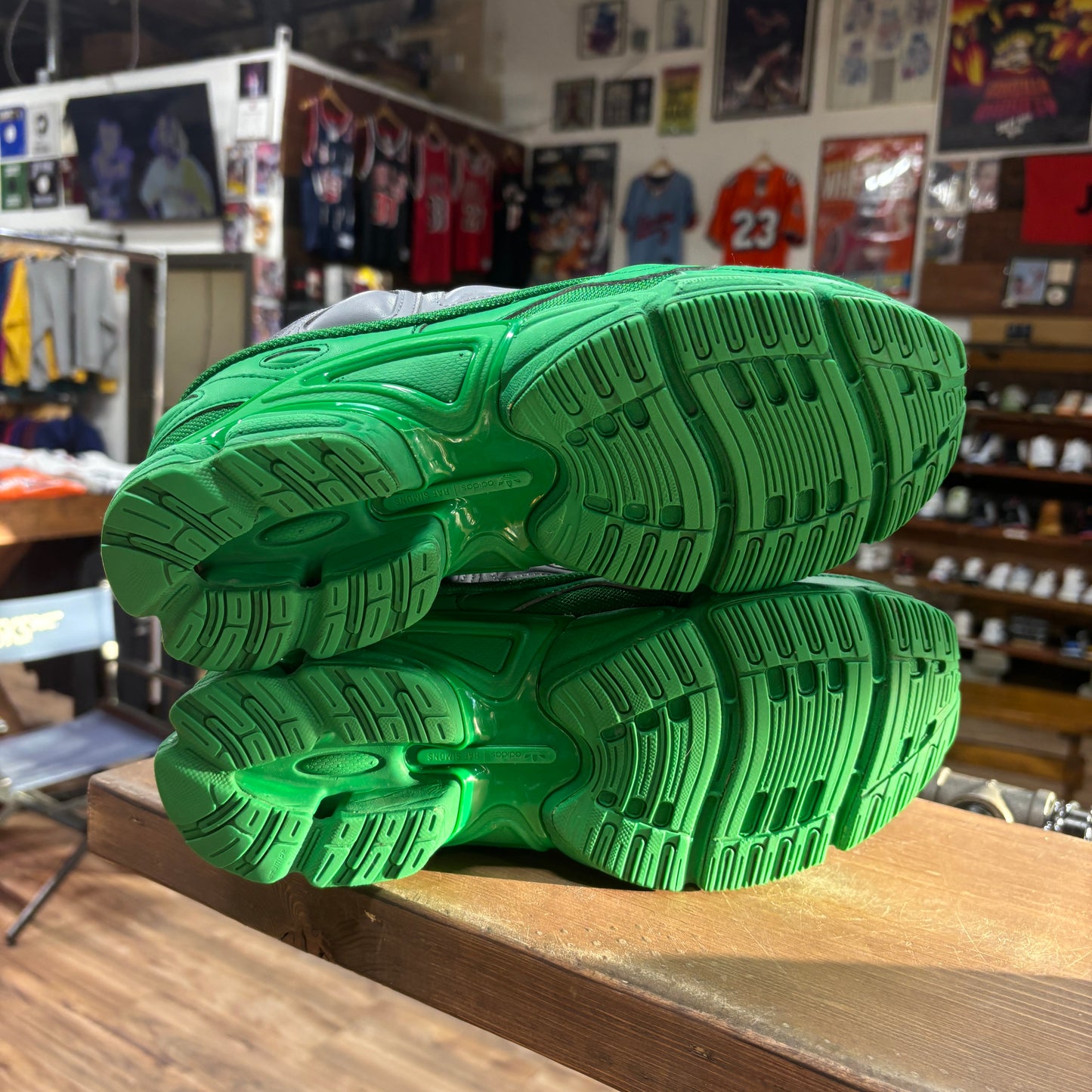 Adidas Ozweego 'Raf Simons Grey Green' Size 9