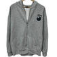 Stussy Bootleg 8 Ball Grey Zip Up Hoodie Size Medium