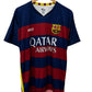 FC Barcelona Qatar Airways Soccer Jersey Size Large