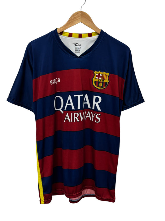 FC Barcelona Qatar Airways Soccer Jersey Size Large