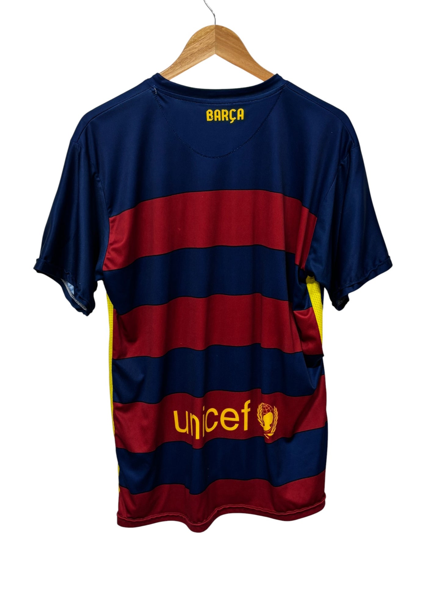 FC Barcelona Qatar Airways Soccer Jersey Size Large