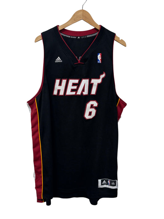Adidas Miami Heat Lebron James #8 Black Jersey Size XXL