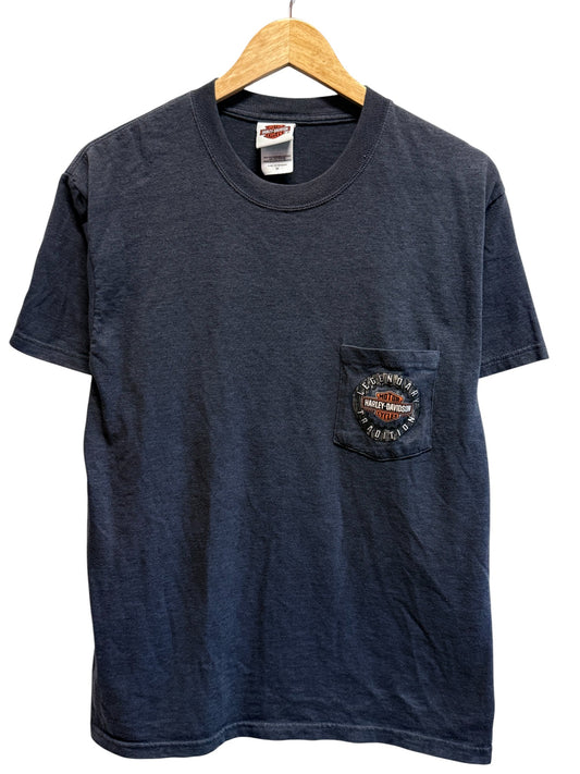 Harley Davidson Beers Vernal Utah Biker Pocket Tee Size Medium