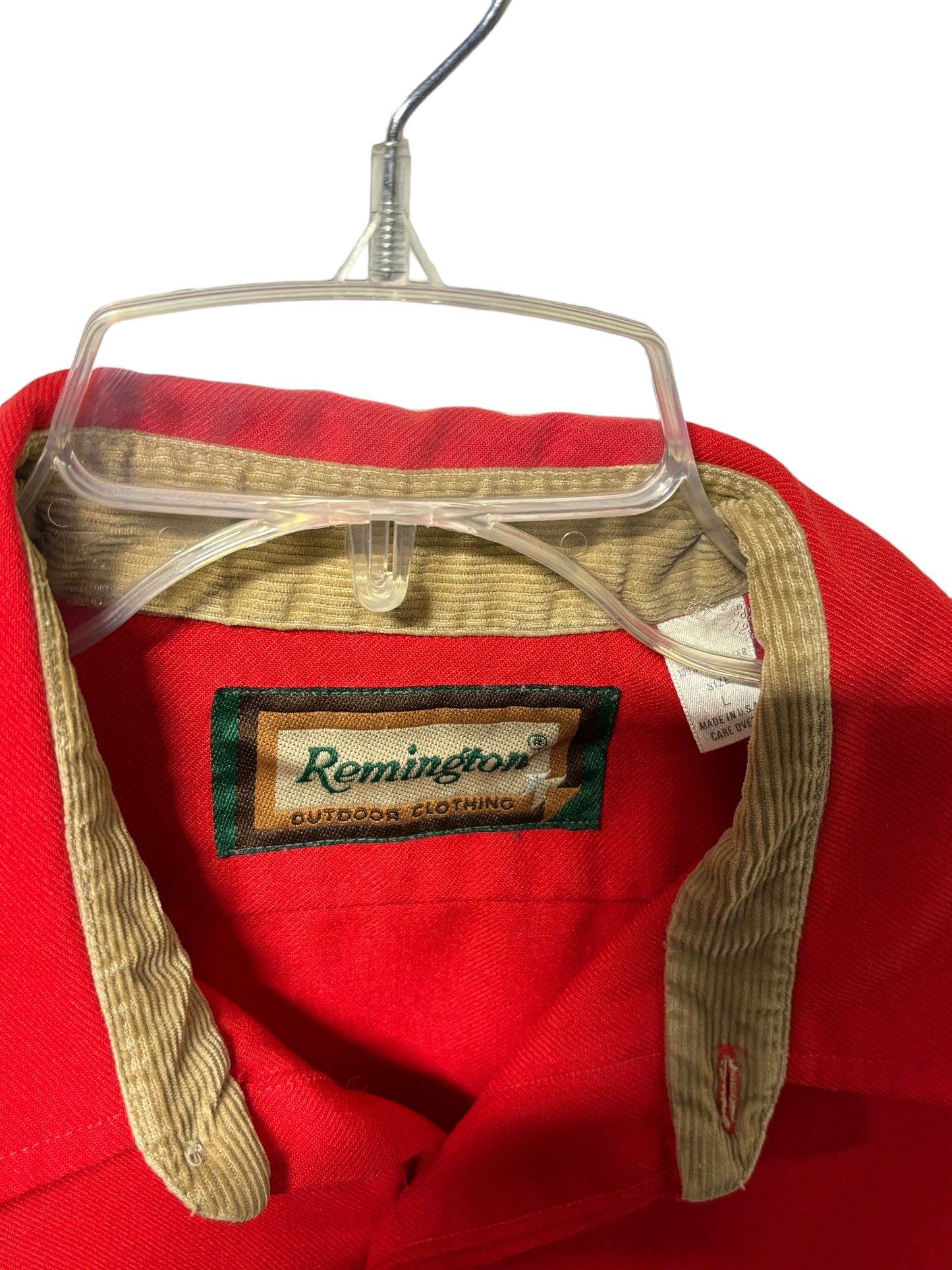Vintage 90's Remington Button Up Work Shirt Size Large