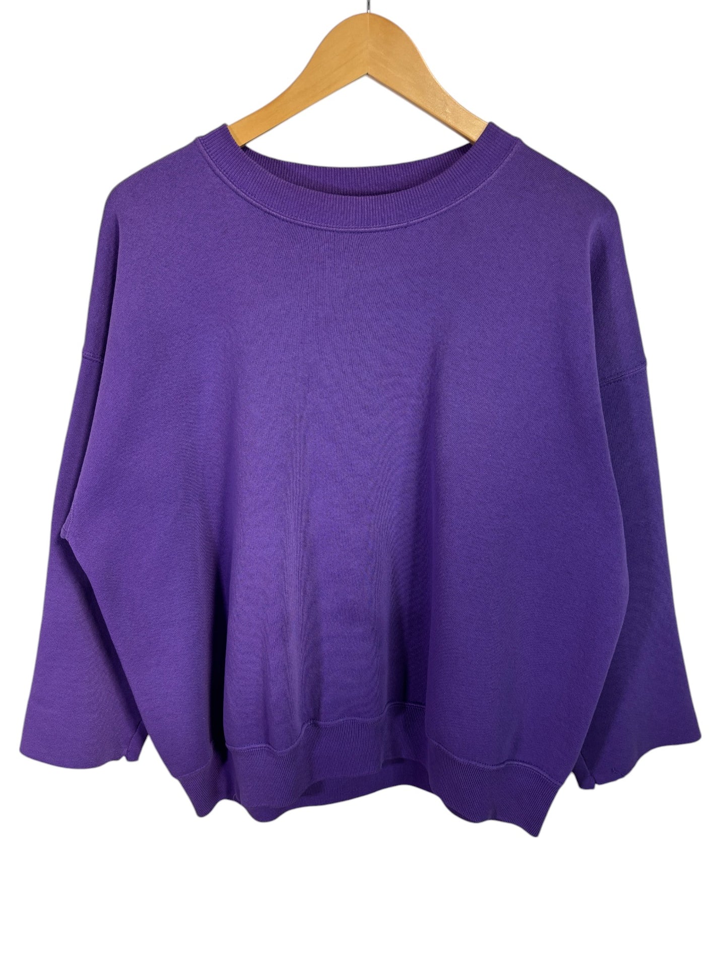 Vintage 90's Lee Purple Blank Crewneck Sweater Size Large