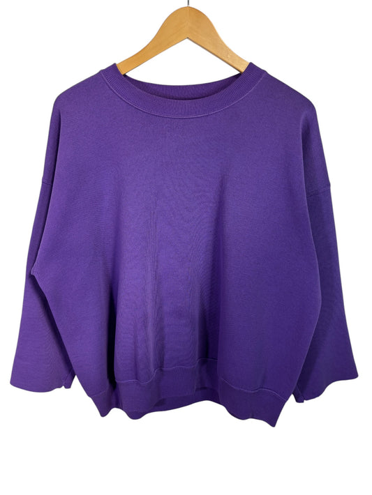 Vintage 90's Lee Purple Blank Crewneck Sweater Size Large