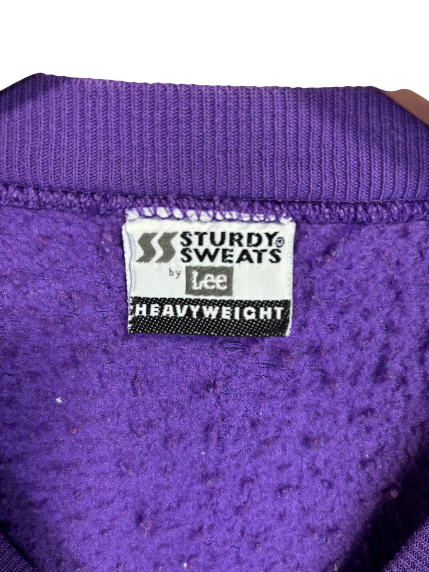 Vintage 90's Lee Purple Blank Crewneck Sweater Size Large