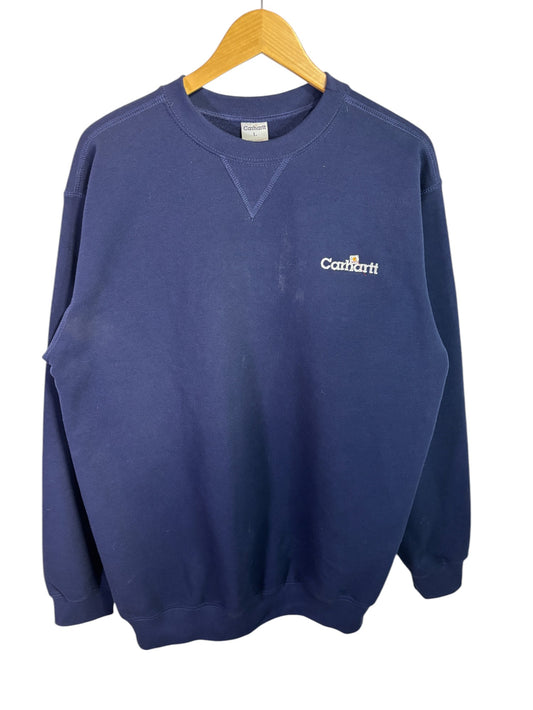 Vintage 00's Carhartt Classic Spellout Crewneck Sweater Size Large