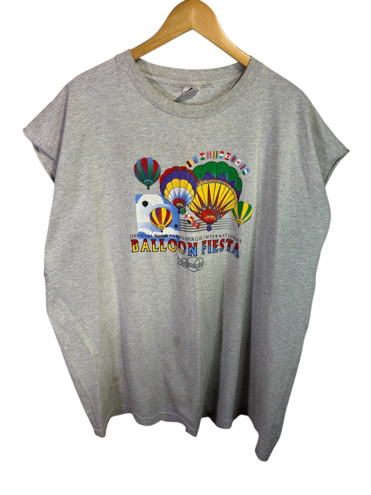 Vintage 2000 Albuquerque Balloon Festival Cutoff Tee Size 3XL