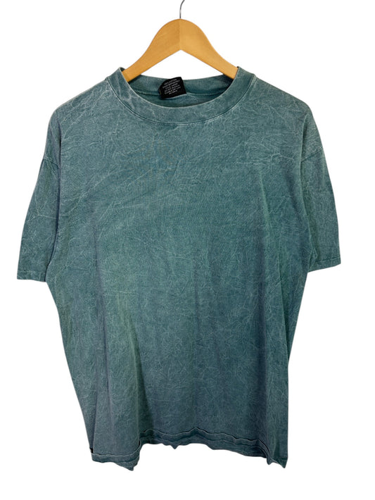 Vintage 90's Copa Banana Overdyed Blank Green Tee Size Large