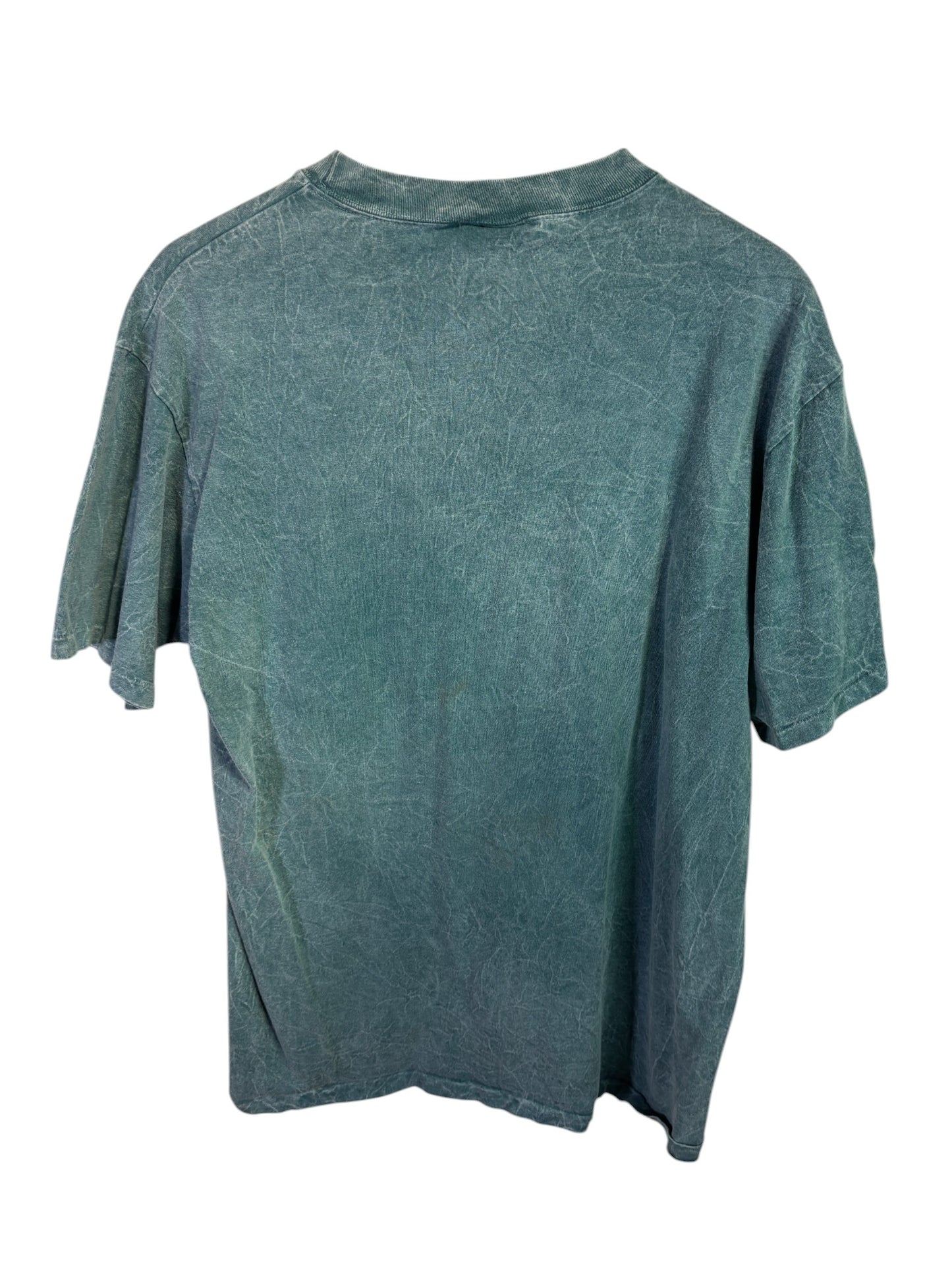 Vintage 90's Copa Banana Overdyed Blank Green Tee Size Large