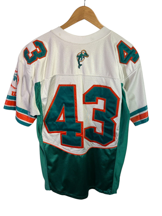 Mitchell & Ness Miami Dolphins #43 Throwback Jersey Size L/XL