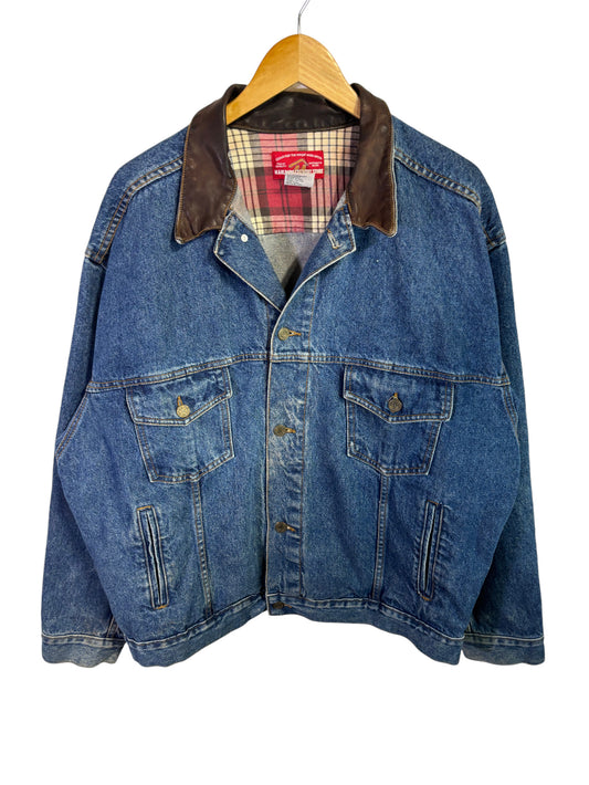 Vintage 90's Marlboro Denim Trucker Jacket Size XL