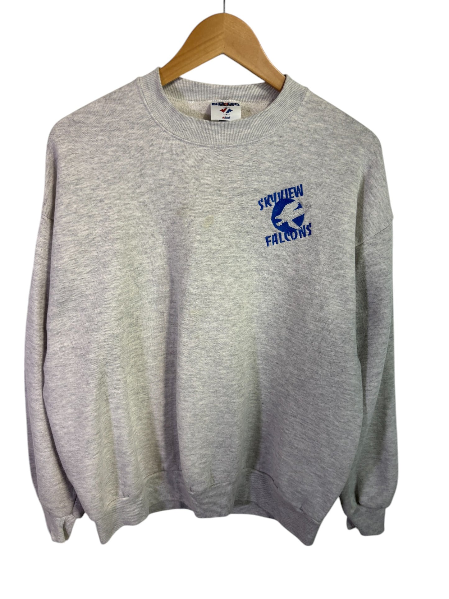 Vintage 90's Skyview Falcons Billings Montana Crewneck Sweater Size XL