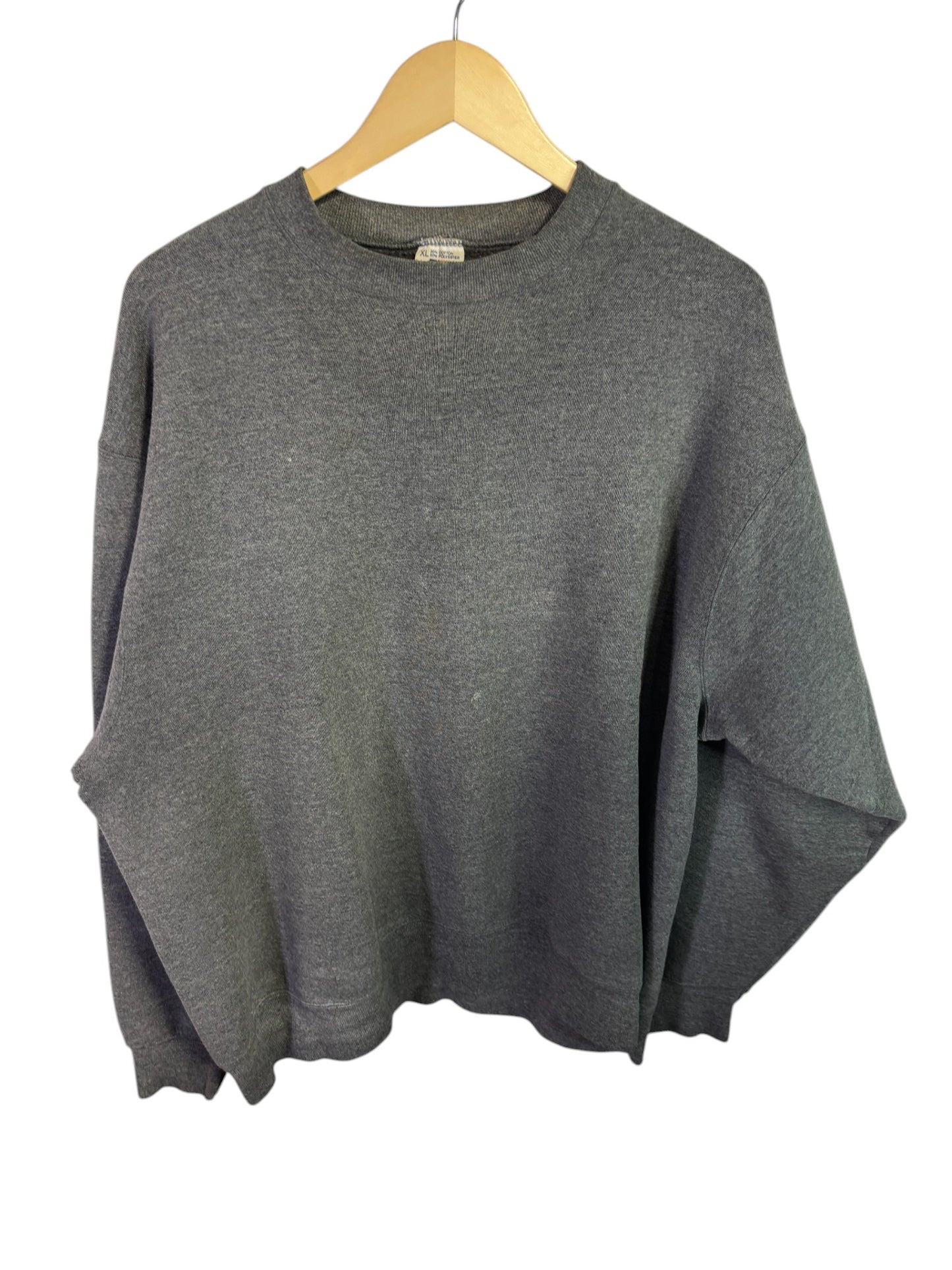 Vintage 90's BVD Grey Blank Crewneck Sweater Size XL